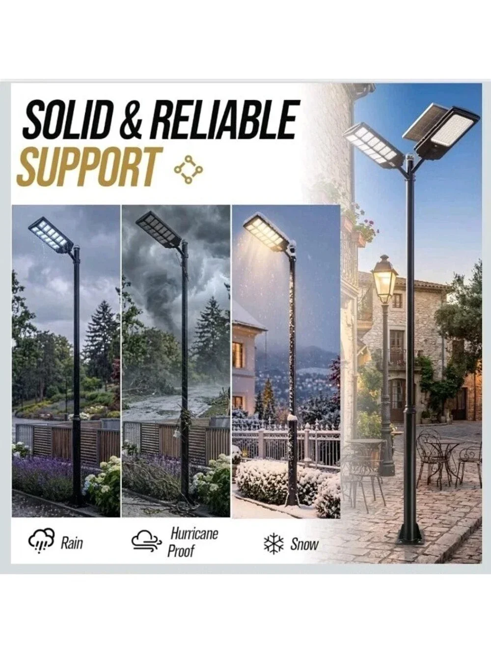 Street Light Pole 16 FT, Adjustable Heavy Duty Outdoor Metal Lamp...
